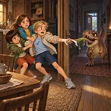 Обложка: Прятки с динозаврами 3